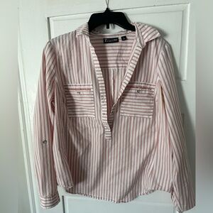 7th Avenue Pink and White Striped Top